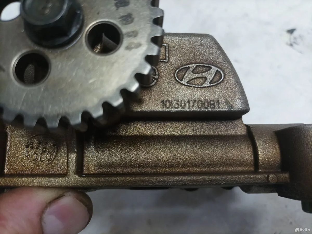 Насос масляный G4KD Hyundai Kia — фото 6